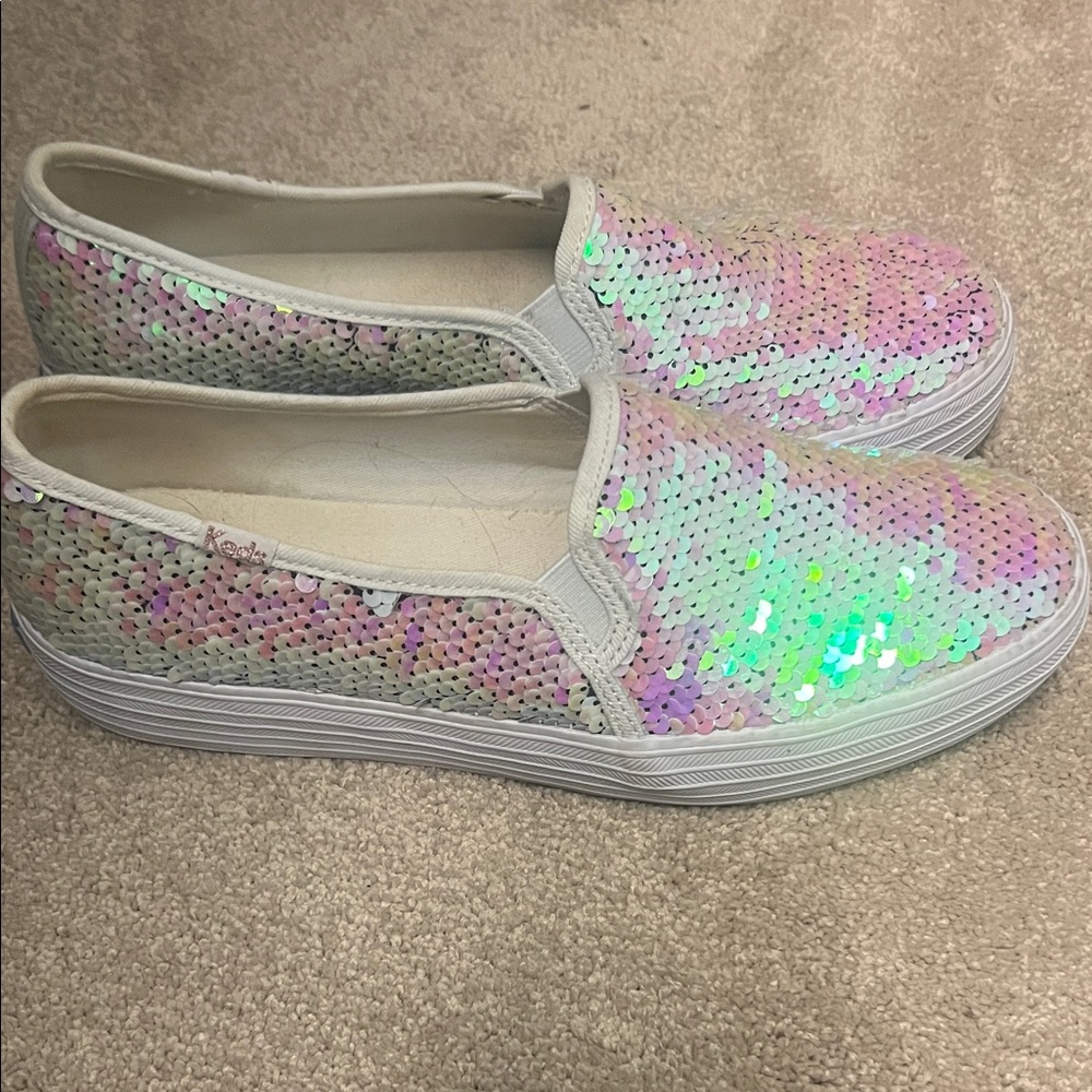 Keds Iridescent Sequin Slip-Ons